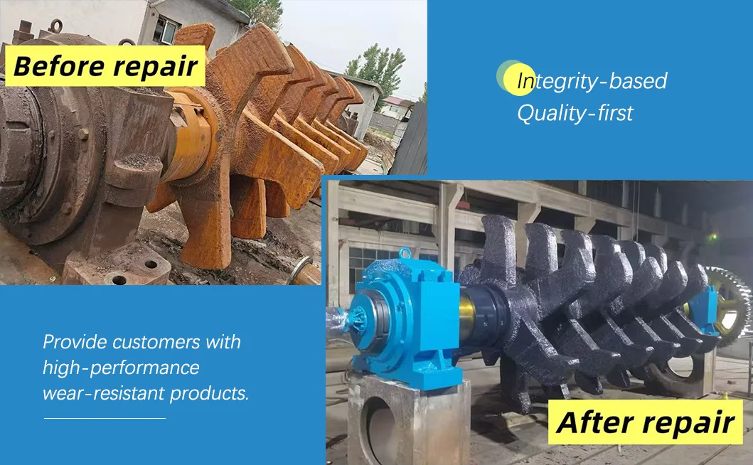 Sinterizatzeko makina arrabol bakarreko konponketa